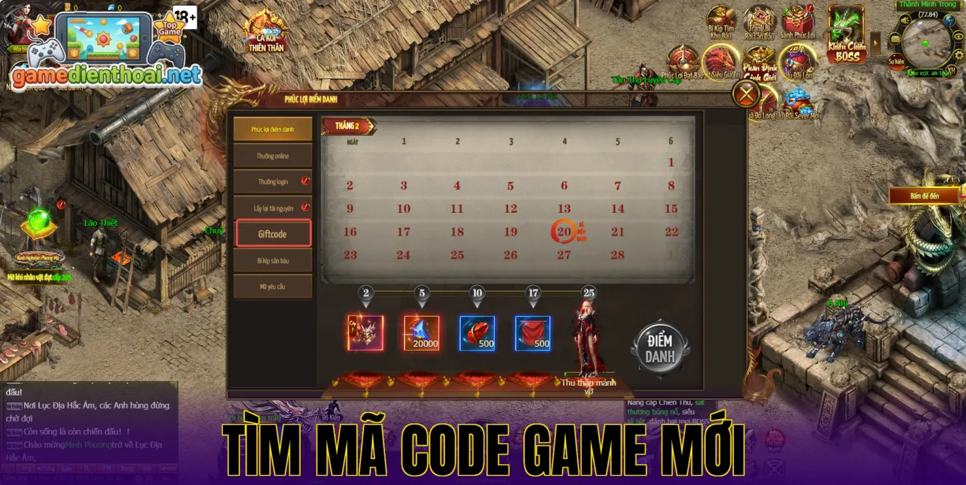 Tìm mã code game mới