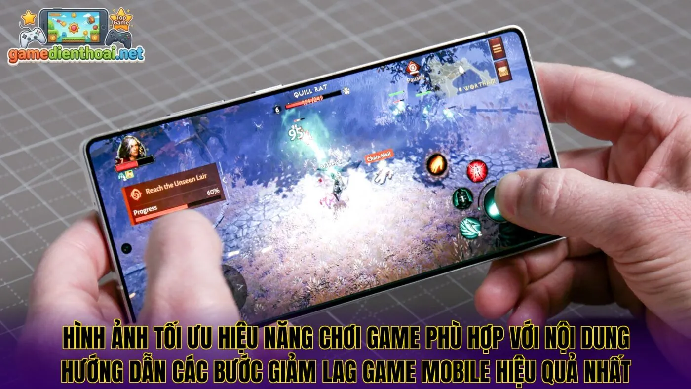 Hình ảnh tối ưu hiệu năng chơi game phù hợp với nội dung hướng dẫn các bước giảm lag game mobile hiệu quả nhất