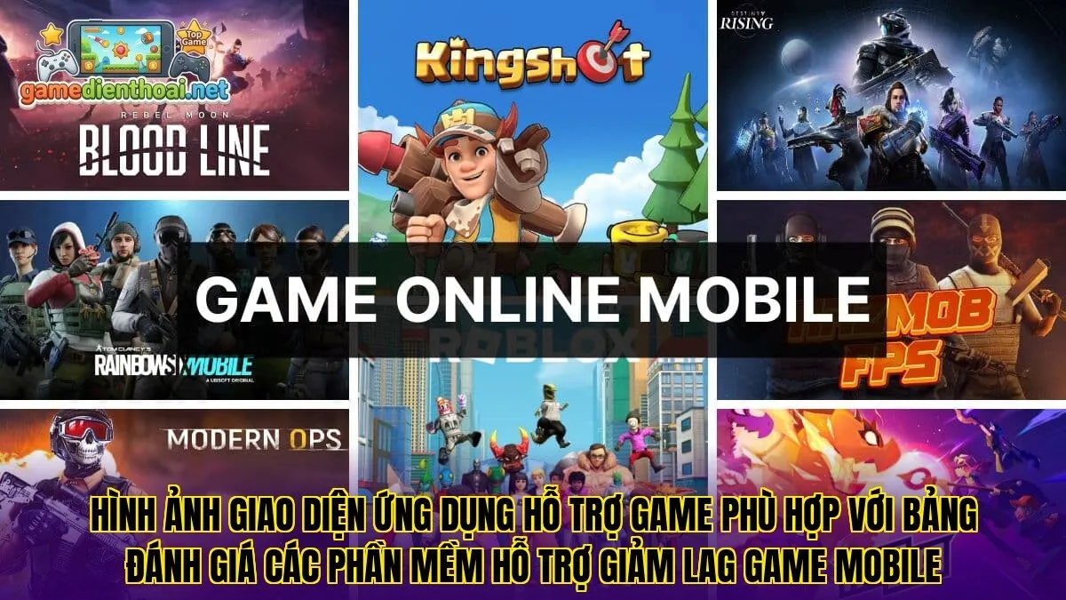 Hình ảnh giao diện ứng dụng hỗ trợ game phù hợp với bảng đánh giá các phần mềm hỗ trợ giảm lag game mobile