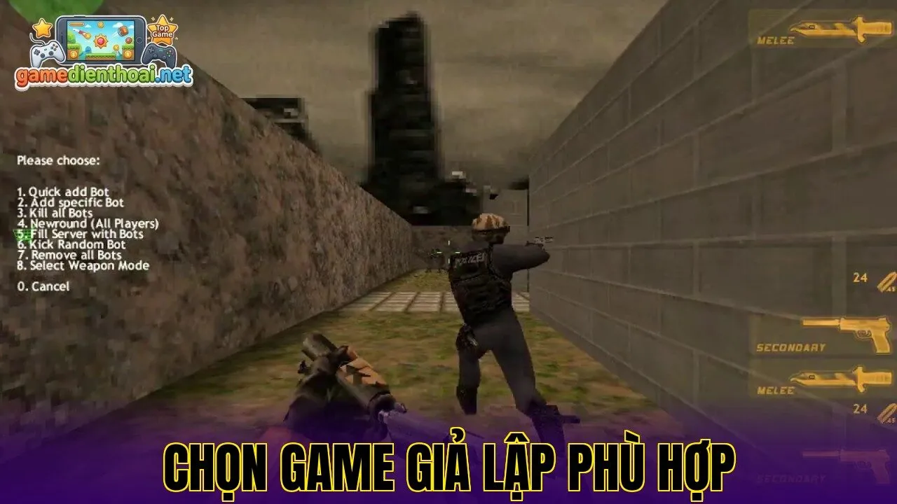 Chọn game giả lập phù hợp